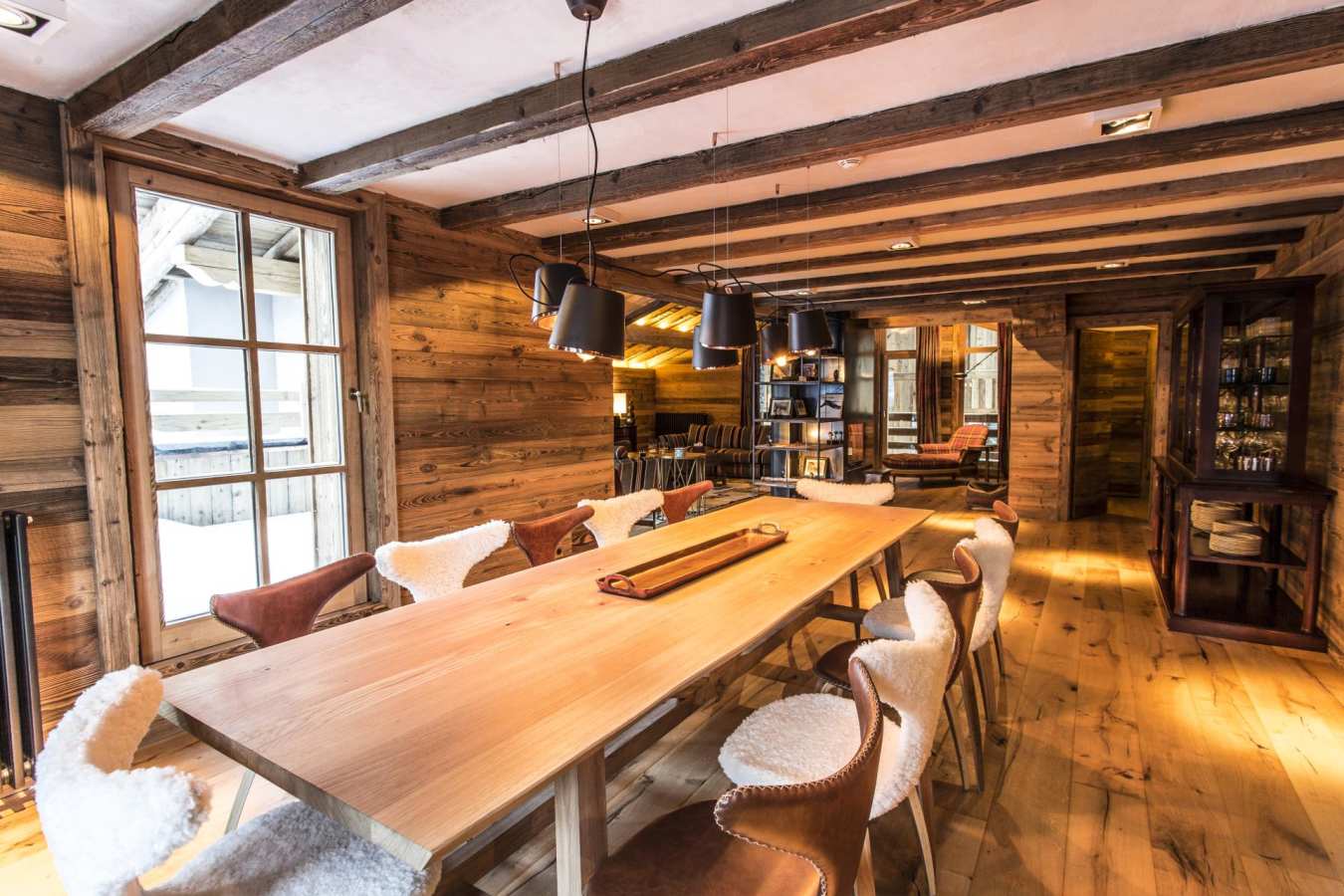 Dining area, Chalet Ambre - La Mourra